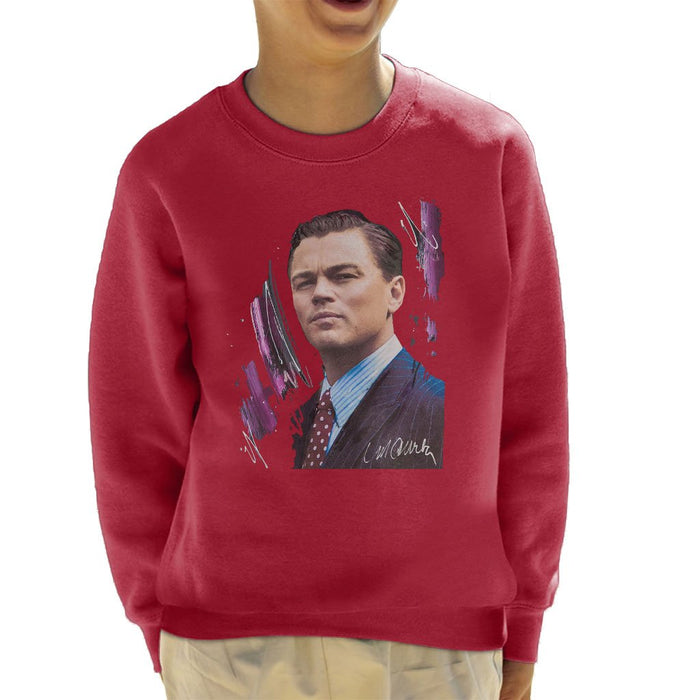 Sidney Maurer Original Portrait Of Leonardo DiCaprio Kids Sweatshirt - Kids Boys Sweatshirt