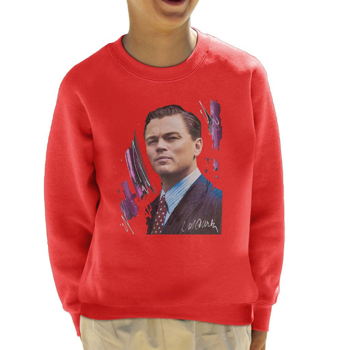 Sidney Maurer Original Portrait Of Leonardo DiCaprio Kids Sweatshirt - Kids Boys Sweatshirt