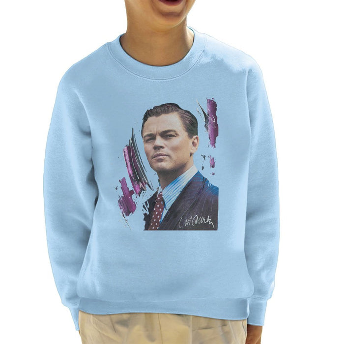 Sidney Maurer Original Portrait Of Leonardo DiCaprio Kids Sweatshirt - Kids Boys Sweatshirt