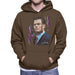 Sidney Maurer Original Portrait Of Leonardo DiCaprio Mens Hooded Sweatshirt - Mens Hooded Sweatshirt