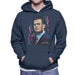 Sidney Maurer Original Portrait Of Leonardo DiCaprio Mens Hooded Sweatshirt - Mens Hooded Sweatshirt