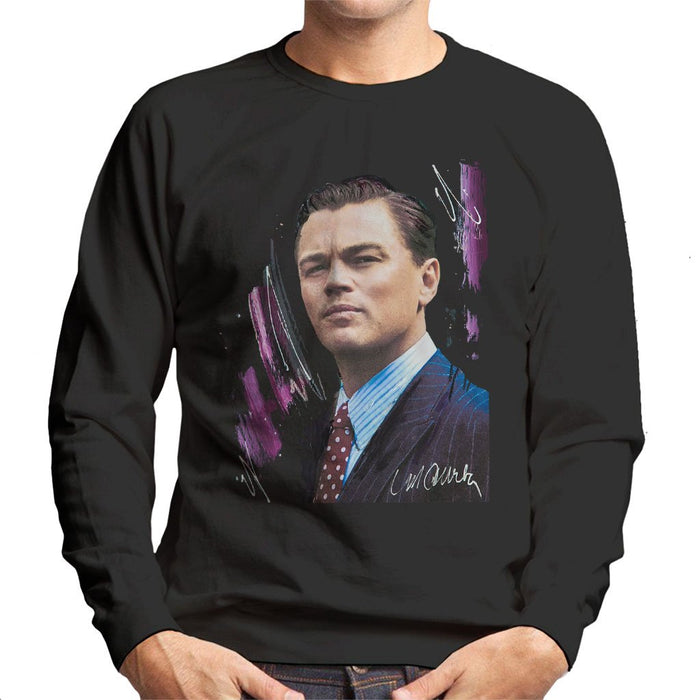 Sidney Maurer Original Portrait Of Leonardo DiCaprio Mens Sweatshirt - Mens Sweatshirt