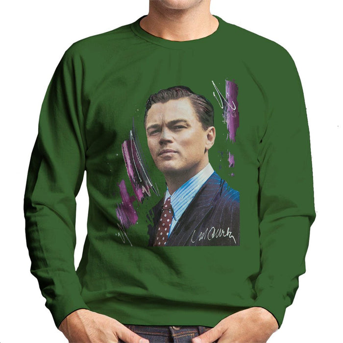 Sidney Maurer Original Portrait Of Leonardo DiCaprio Mens Sweatshirt - Mens Sweatshirt