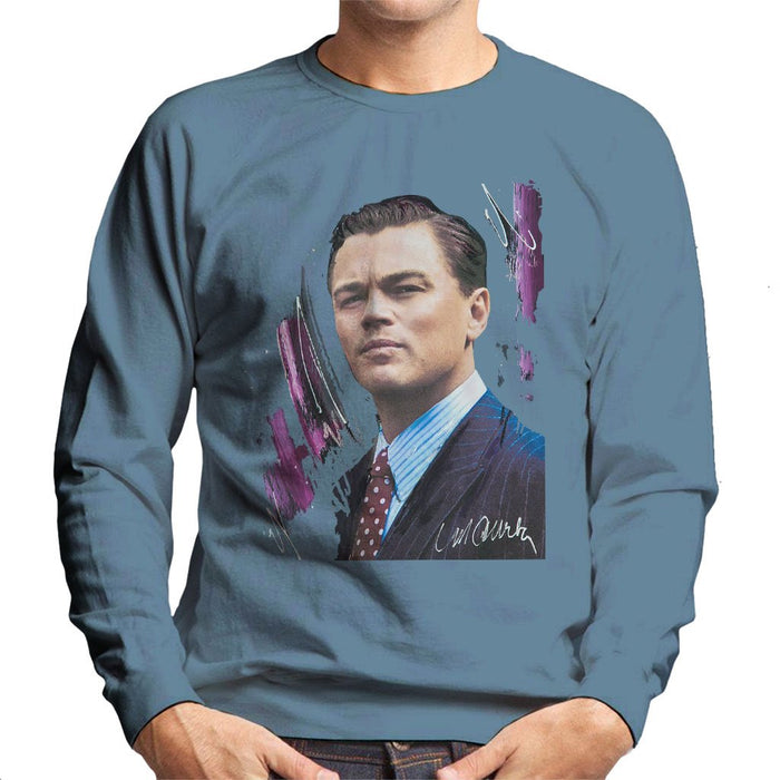 Sidney Maurer Original Portrait Of Leonardo DiCaprio Mens Sweatshirt - Mens Sweatshirt