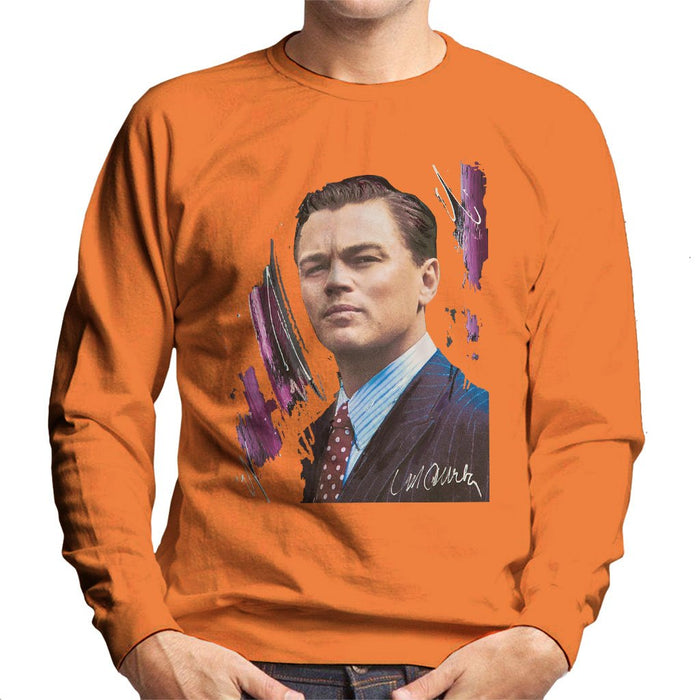 Sidney Maurer Original Portrait Of Leonardo DiCaprio Mens Sweatshirt - Mens Sweatshirt