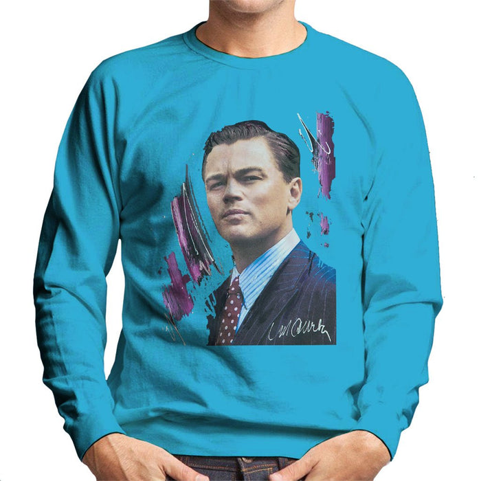 Sidney Maurer Original Portrait Of Leonardo DiCaprio Mens Sweatshirt - Mens Sweatshirt