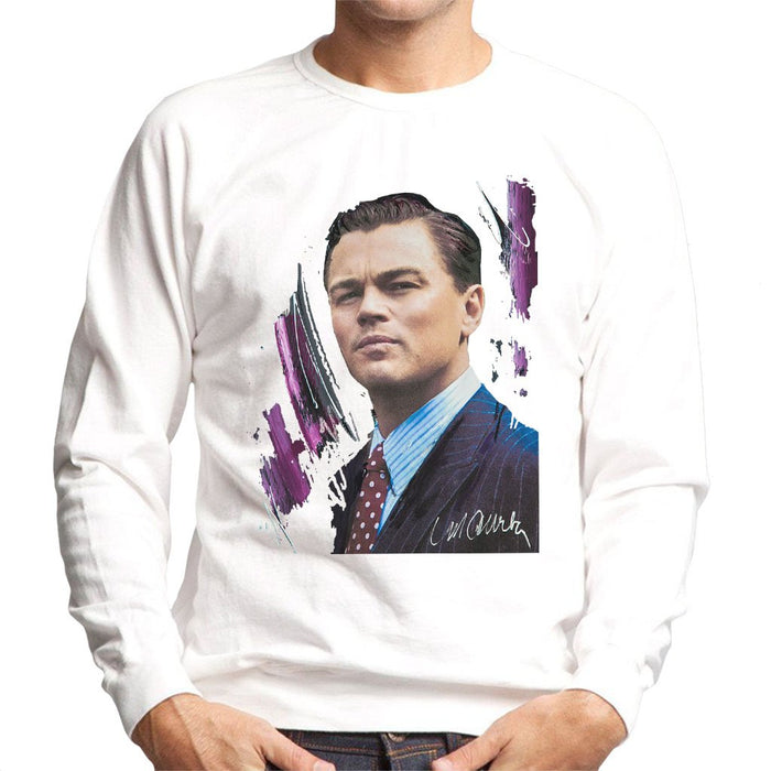 Sidney Maurer Original Portrait Of Leonardo DiCaprio Mens Sweatshirt - Mens Sweatshirt