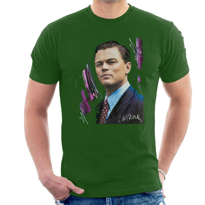 Sidney Maurer Original Portrait Of Leonardo DiCaprio Mens T-Shirt - Mens T-Shirt