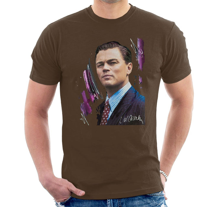 Sidney Maurer Original Portrait Of Leonardo DiCaprio Mens T-Shirt - Mens T-Shirt
