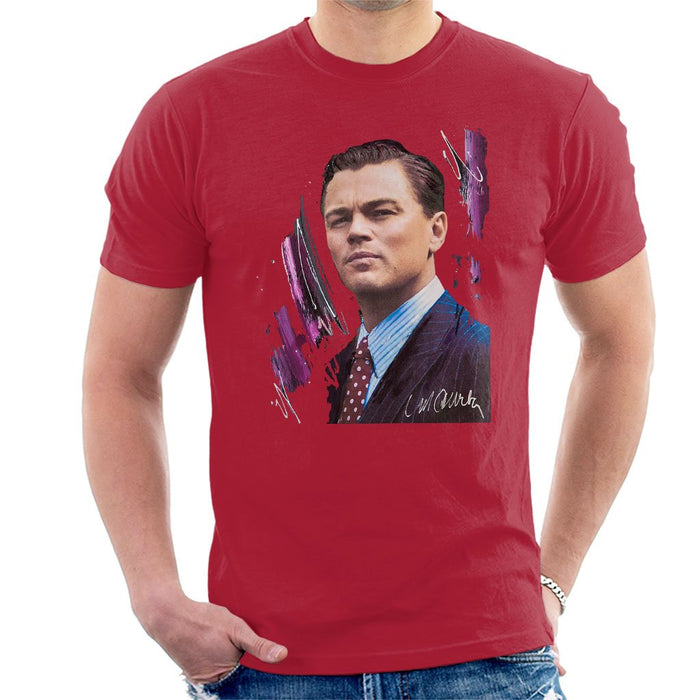 Sidney Maurer Original Portrait Of Leonardo DiCaprio Mens T-Shirt - Mens T-Shirt