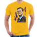 Sidney Maurer Original Portrait Of Leonardo DiCaprio Mens T-Shirt - Small / Gold - Mens T-Shirt