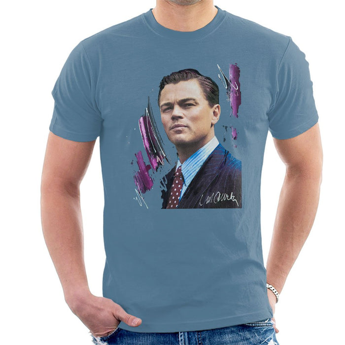 Sidney Maurer Original Portrait Of Leonardo DiCaprio Mens T-Shirt - Mens T-Shirt