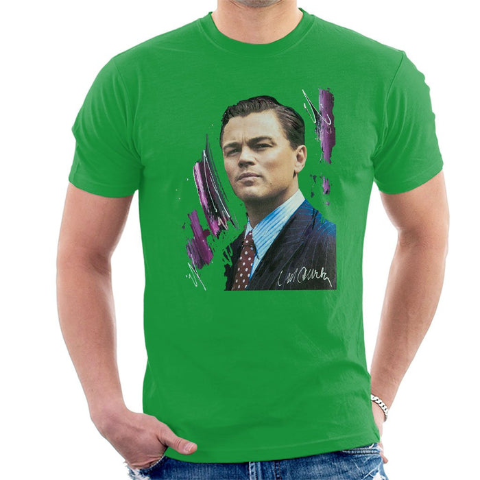Sidney Maurer Original Portrait Of Leonardo DiCaprio Mens T-Shirt - Mens T-Shirt