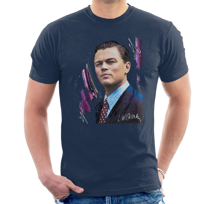 Sidney Maurer Original Portrait Of Leonardo DiCaprio Mens T-Shirt - Mens T-Shirt