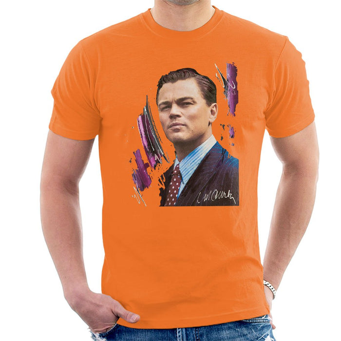 Sidney Maurer Original Portrait Of Leonardo DiCaprio Mens T-Shirt - Mens T-Shirt