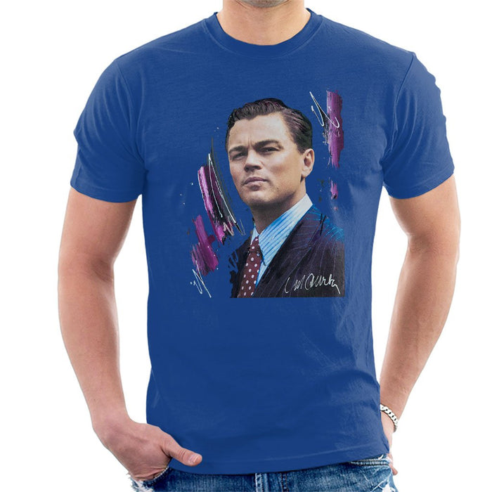 Sidney Maurer Original Portrait Of Leonardo DiCaprio Mens T-Shirt - Mens T-Shirt