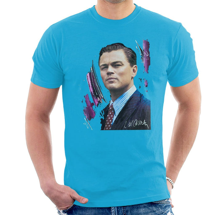 Sidney Maurer Original Portrait Of Leonardo DiCaprio Mens T-Shirt - Mens T-Shirt