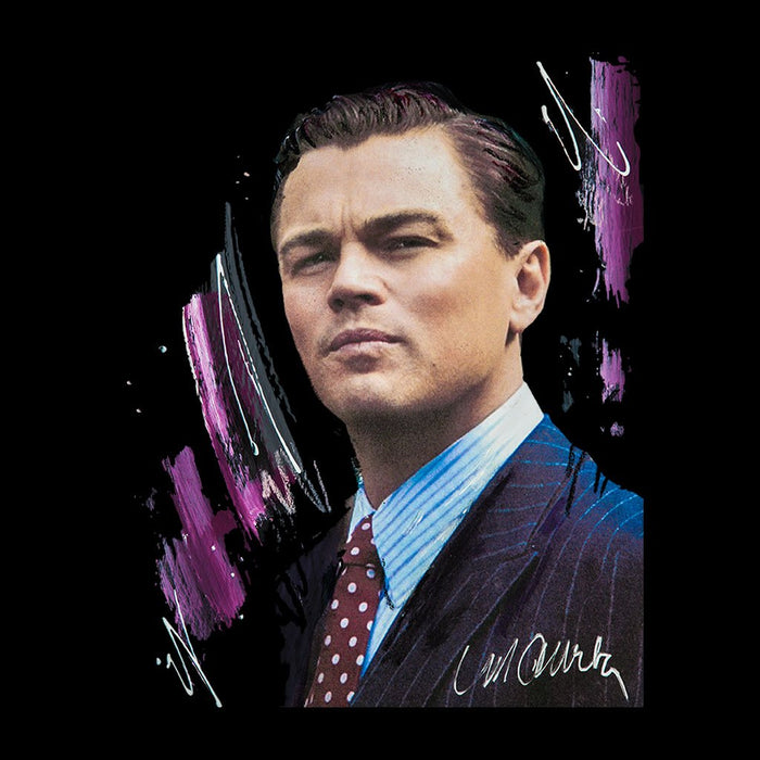 Sidney Maurer Original Portrait Of Leonardo DiCaprio Mens Hooded Sweatshirt - Mens Hooded Sweatshirt