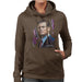 Sidney Maurer Original Portrait Of Leonardo DiCaprio Womens Hooded Sweatshirt - Womens Hooded Sweatshirt