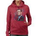 Sidney Maurer Original Portrait Of Leonardo DiCaprio Womens Hooded Sweatshirt - Womens Hooded Sweatshirt