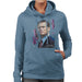 Sidney Maurer Original Portrait Of Leonardo DiCaprio Womens Hooded Sweatshirt - Womens Hooded Sweatshirt