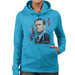 Sidney Maurer Original Portrait Of Leonardo DiCaprio Womens Hooded Sweatshirt - Womens Hooded Sweatshirt