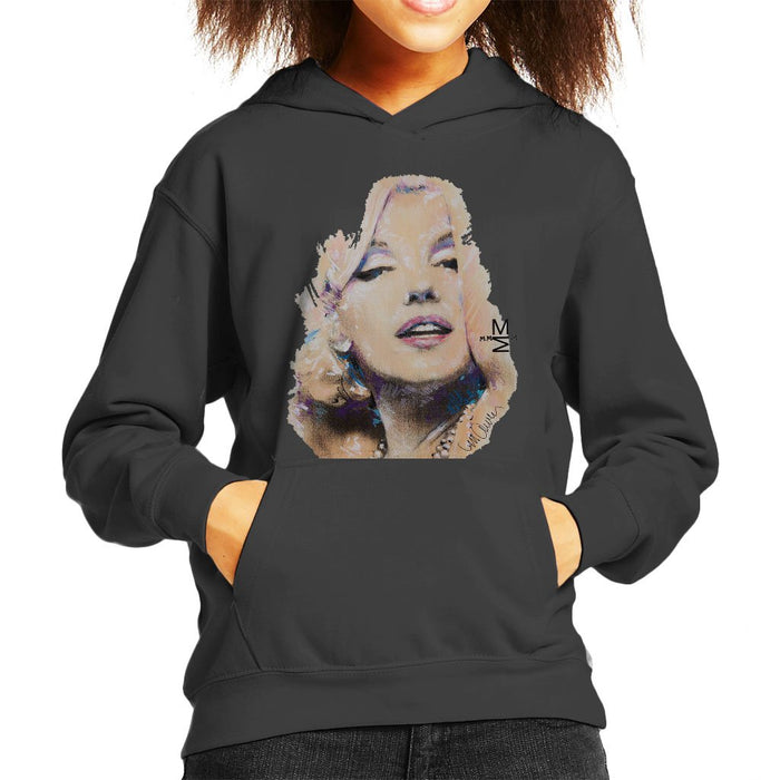 Sidney Maurer Original Portrait Of Marilyn Monroe Kids Hooded Sweatshirt - Kids Boys Hooded Sweatshirt