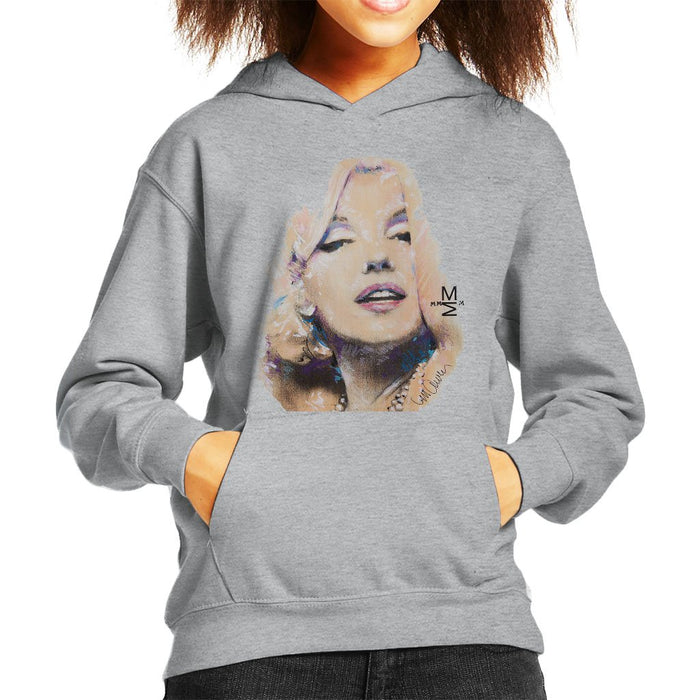 Sidney Maurer Original Portrait Of Marilyn Monroe Kids Hooded Sweatshirt - Kids Boys Hooded Sweatshirt
