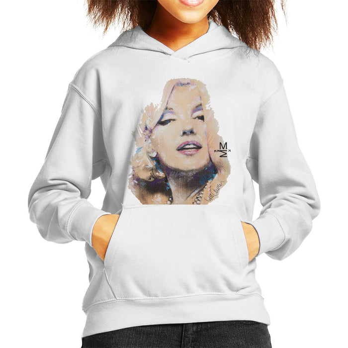 Sidney Maurer Original Portrait Of Marilyn Monroe Kids Hooded Sweatshirt - Kids Boys Hooded Sweatshirt
