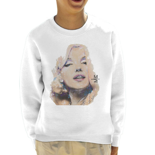 Sidney Maurer Original Portrait Of Marilyn Monroe Kids Sweatshirt - Kids Boys Sweatshirt