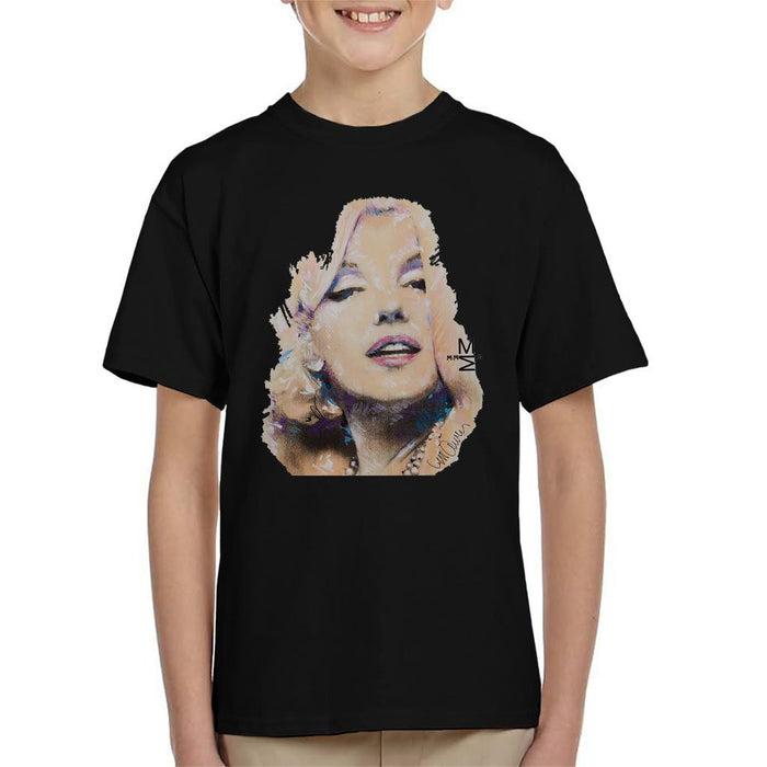Sidney Maurer Original Portrait Of Marilyn Monroe Kids T-Shirt - Kids Boys T-Shirt