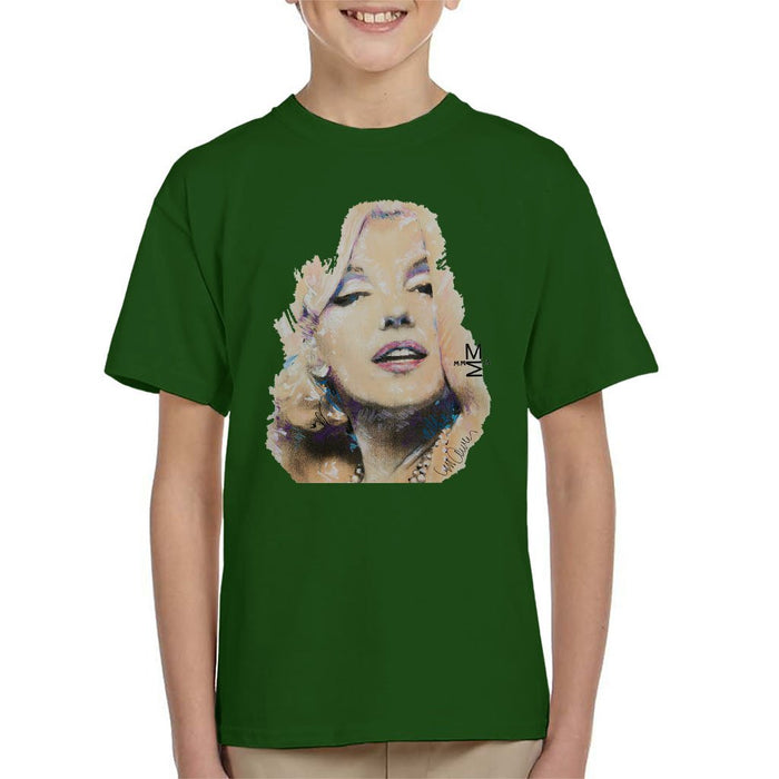 Sidney Maurer Original Portrait Of Marilyn Monroe Kids T-Shirt - Kids Boys T-Shirt