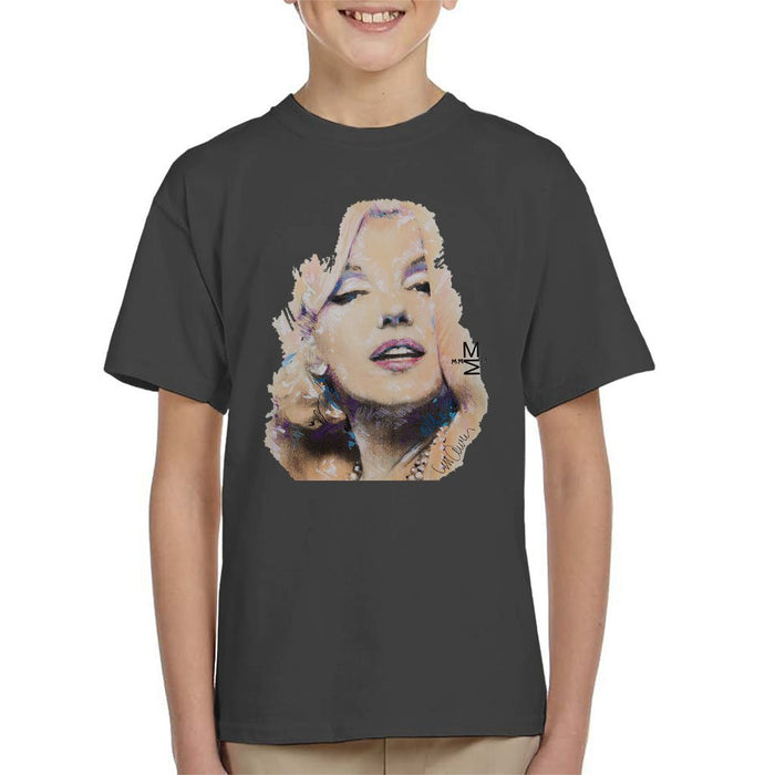 Sidney Maurer Original Portrait Of Marilyn Monroe Kids T-Shirt - Kids Boys T-Shirt