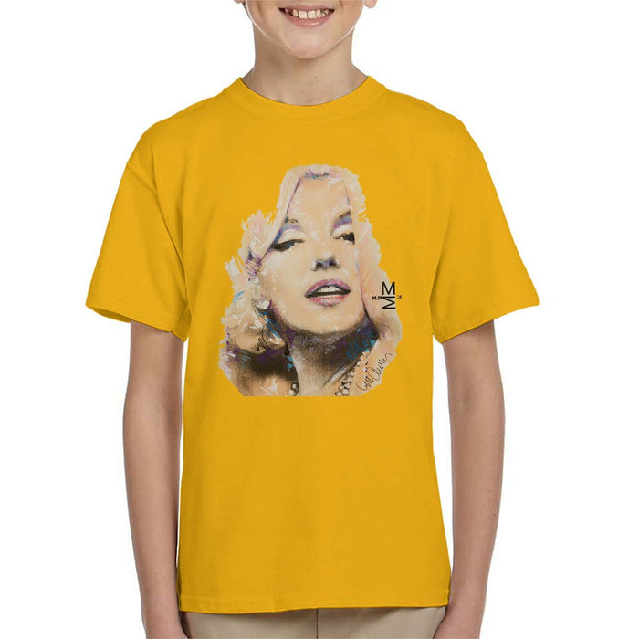 Sidney Maurer Original Portrait Of Marilyn Monroe Kids T-Shirt - Kids Boys T-Shirt