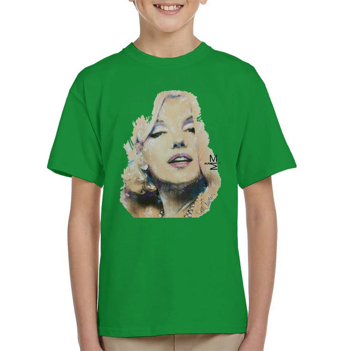 Sidney Maurer Original Portrait Of Marilyn Monroe Kids T-Shirt - Kids Boys T-Shirt