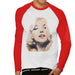 Sidney Maurer Original Portrait Of Marilyn Monroe Mens Baseball Long Sleeved T-Shirt - Mens Baseball Long Sleeved T-Shirt