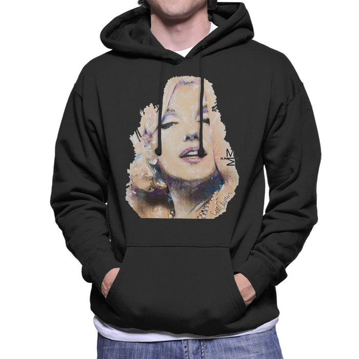 Sidney Maurer Original Portrait Of Marilyn Monroe Mens Hooded Sweatshirt - Mens Hooded Sweatshirt
