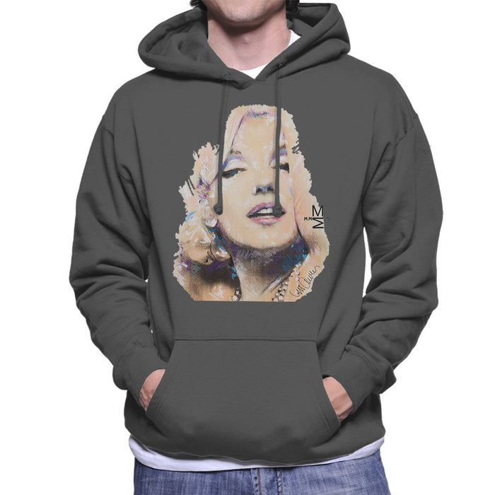 Sidney Maurer Original Portrait Of Marilyn Monroe Mens Hooded Sweatshirt - Mens Hooded Sweatshirt