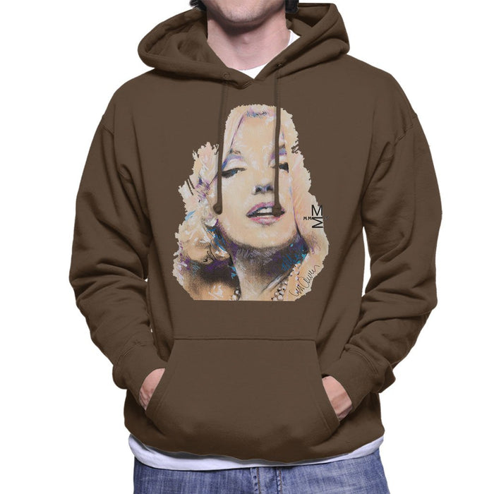 Sidney Maurer Original Portrait Of Marilyn Monroe Mens Hooded Sweatshirt - Mens Hooded Sweatshirt
