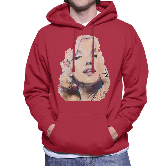 Sidney Maurer Original Portrait Of Marilyn Monroe Mens Hooded Sweatshirt - Mens Hooded Sweatshirt