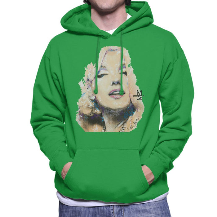 Sidney Maurer Original Portrait Of Marilyn Monroe Mens Hooded Sweatshirt - Mens Hooded Sweatshirt