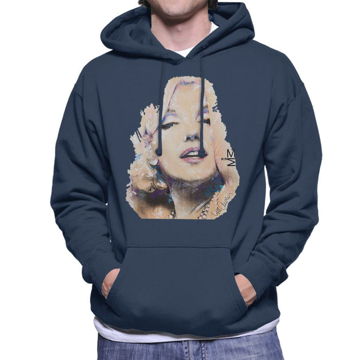 Sidney Maurer Original Portrait Of Marilyn Monroe Mens Hooded Sweatshirt - Mens Hooded Sweatshirt
