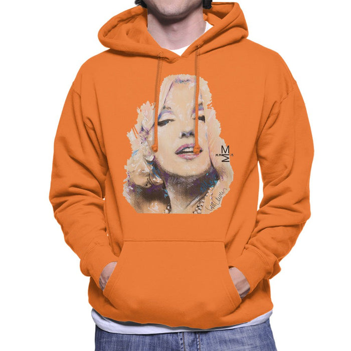 Sidney Maurer Original Portrait Of Marilyn Monroe Mens Hooded Sweatshirt - Mens Hooded Sweatshirt