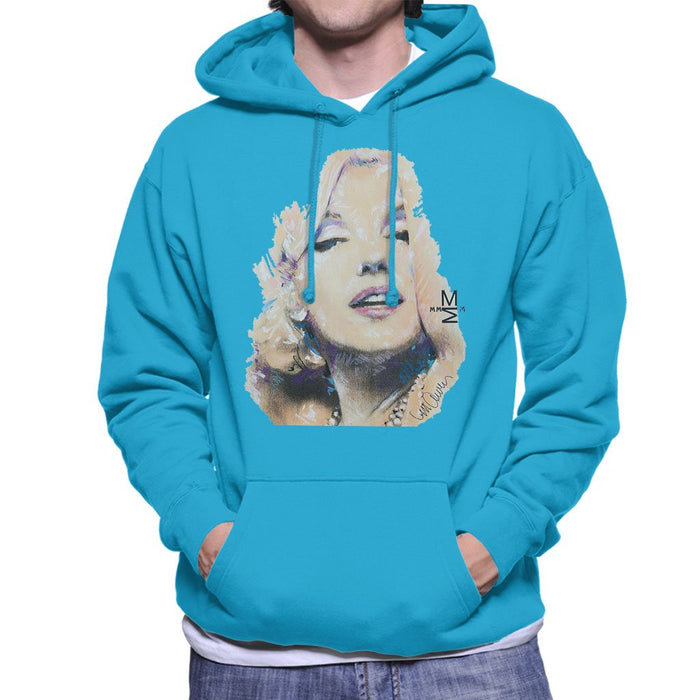 Sidney Maurer Original Portrait Of Marilyn Monroe Mens Hooded Sweatshirt - Mens Hooded Sweatshirt