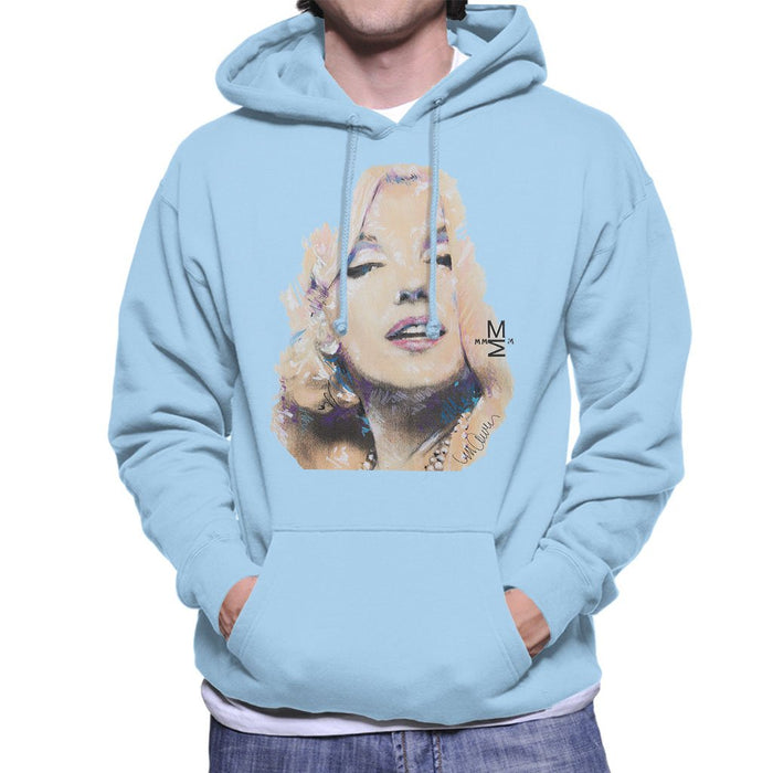 Sidney Maurer Original Portrait Of Marilyn Monroe Mens Hooded Sweatshirt - Mens Hooded Sweatshirt
