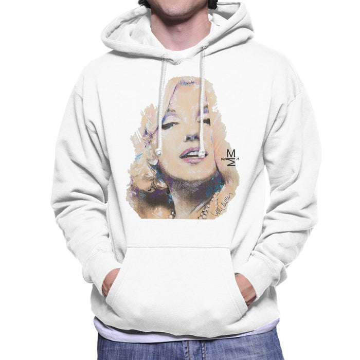 Sidney Maurer Original Portrait Of Marilyn Monroe Mens Hooded Sweatshirt - Mens Hooded Sweatshirt