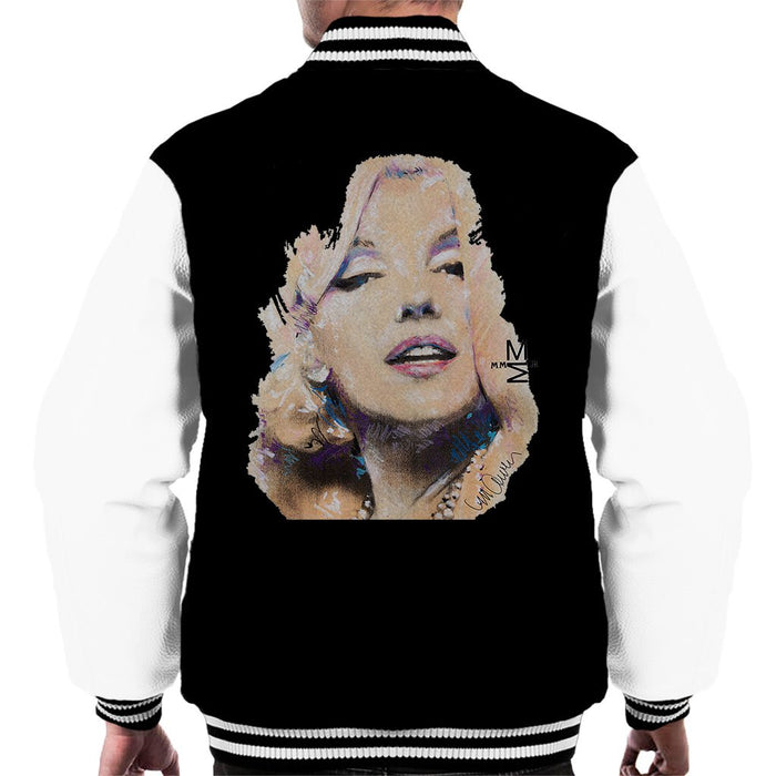 Sidney Maurer Original Portrait Of Marilyn Monroe Mens Varsity Jacket - Mens Varsity Jacket
