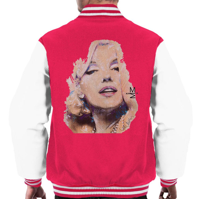 Sidney Maurer Original Portrait Of Marilyn Monroe Mens Varsity Jacket - Mens Varsity Jacket