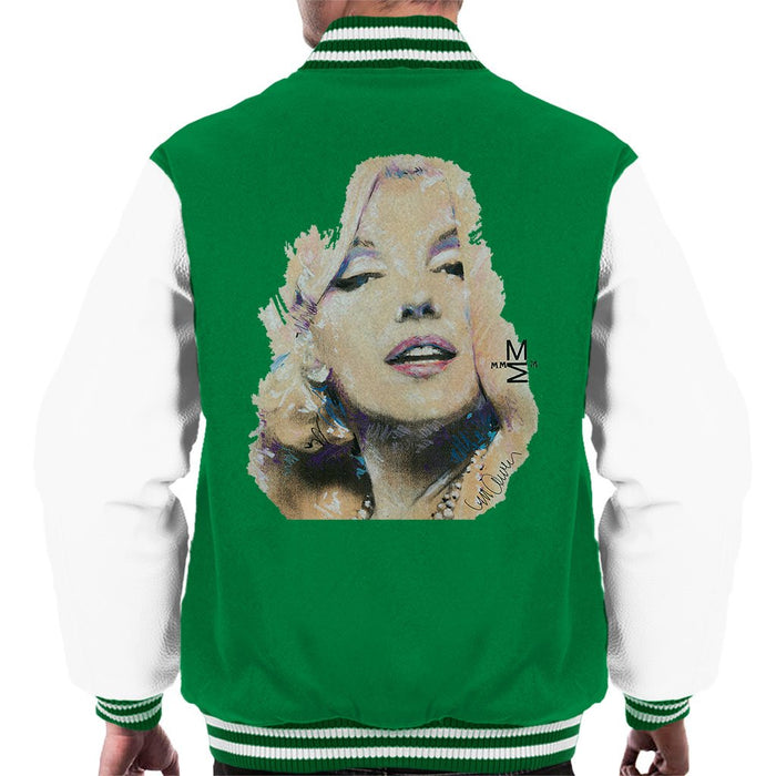 Sidney Maurer Original Portrait Of Marilyn Monroe Mens Varsity Jacket - Mens Varsity Jacket