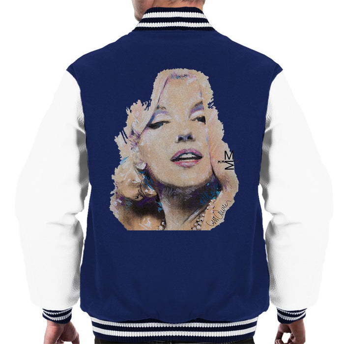 Sidney Maurer Original Portrait Of Marilyn Monroe Mens Varsity Jacket - Mens Varsity Jacket
